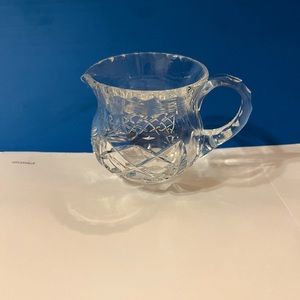 Cut glass crystal creamer 2.5”